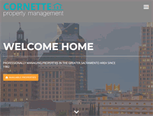 Tablet Screenshot of cornettemanagement.com